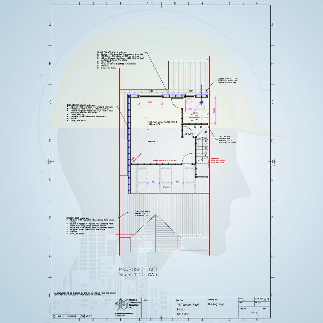 Brief - 1 Story side infill and loft conversion